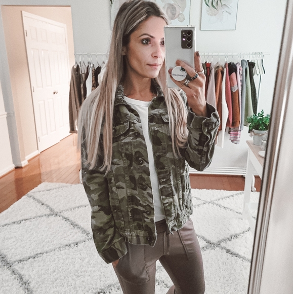 camo distressed jacket